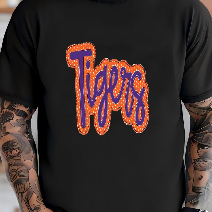 Faux Applique Team Spirit Sweatshirt Or Hoodie T-shirt