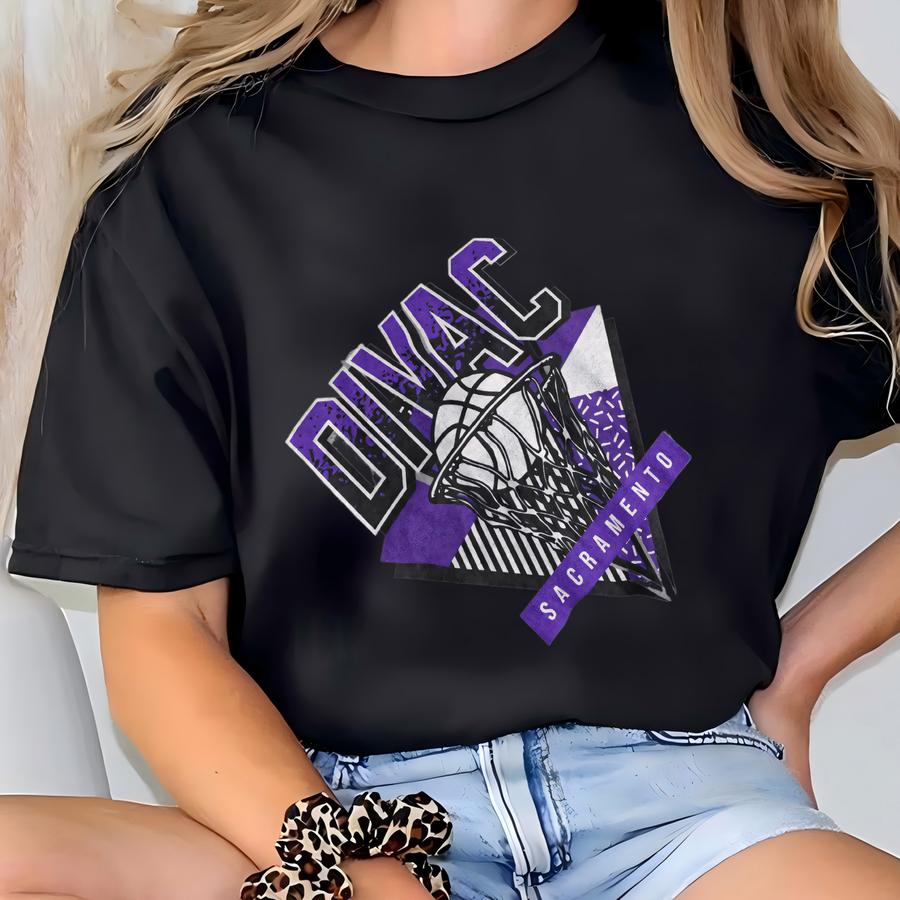 Sacramento Basketball 90s Throwback Crewneck Unisex Sweatshirt Divac T-shirt