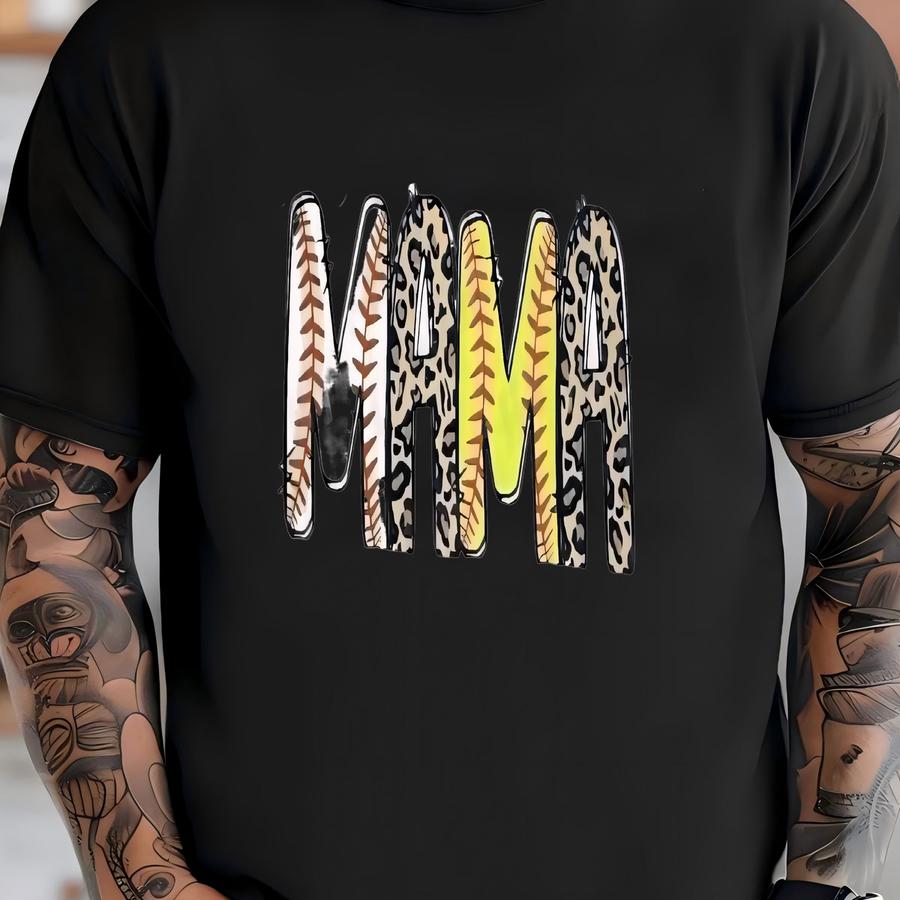 Mama/granny Tops/tees - Add Kids Names - Baseball/softball T-shirt