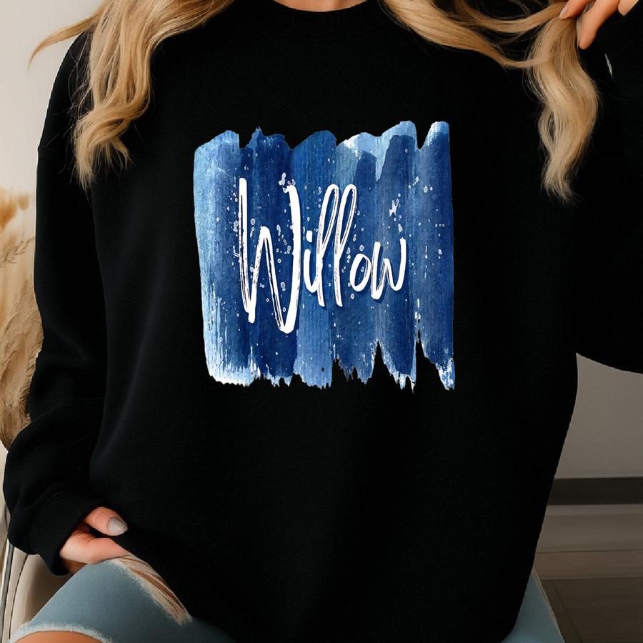 Personalized Paint Splatter Kids T-shirt: Watercolor Birthday Tee Sweatshirt