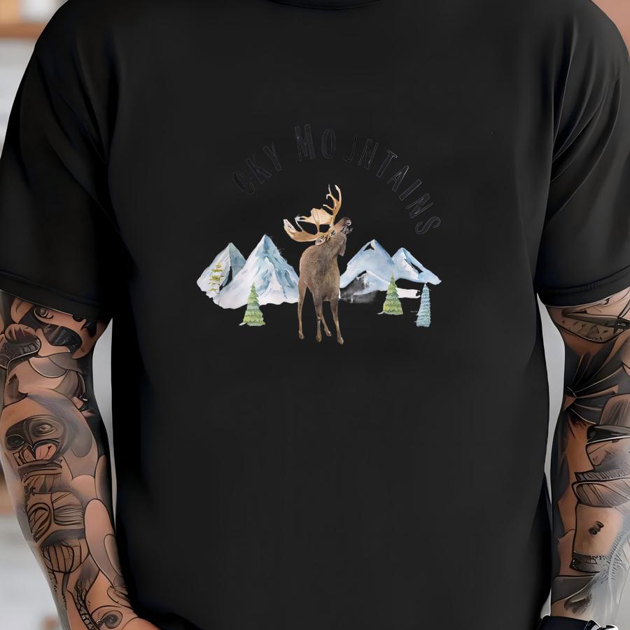 Rocky Mountains Sweatshirt, Hiking Pullover, National Park Sweater, Women Men Vacation Jumper, Travel Souvenir, Camping Gift, Hiker Gift T-shirt