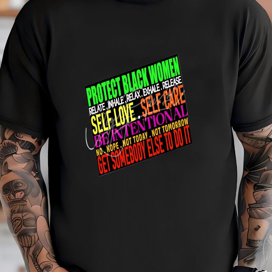 Self Care Sticker - 3x2 T-shirt