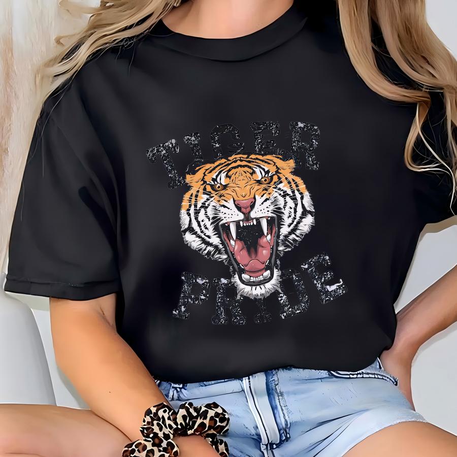 Tiger Shirt, Tigers Shirt, Tiger Youth Shirt, Tiger Mascot Shirt, Go Tigers, School Spirit Shirts, Tigers Youth Tshirt, School Spirit Shirt T-shirt
