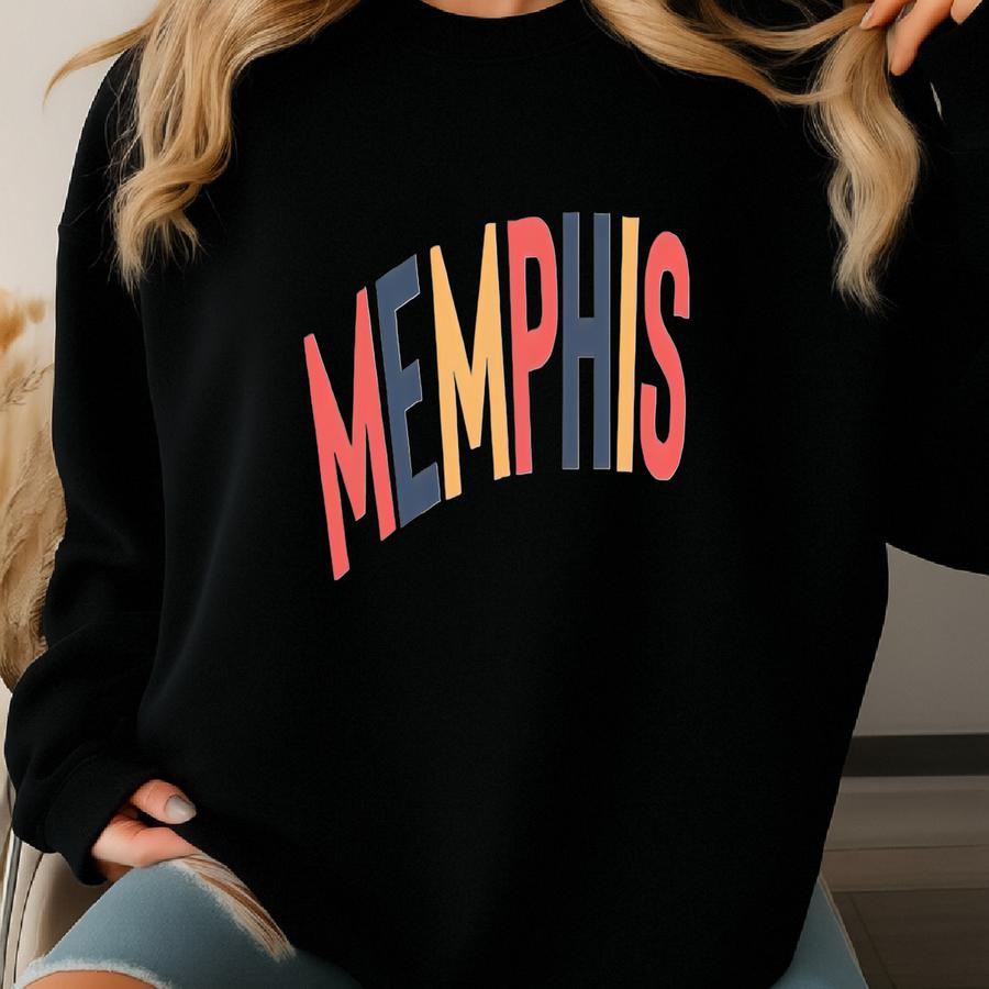 Memphis T-shirt: Retro Style, Trending Colors Sweatshirt