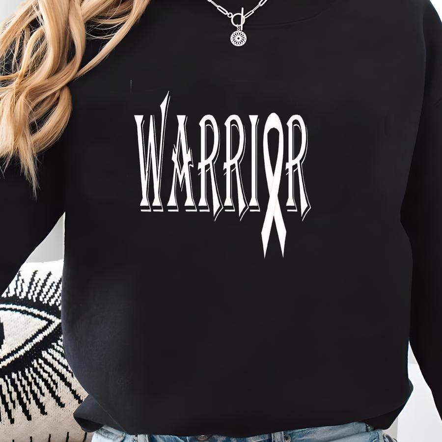 Lung Cancer Motivational Sweatshirt And Hoodie, Lung Cancer Support Tees, Lung Cancer Support Swatshirt, Lung Cancer White Ribbon Tee Sweatshirt