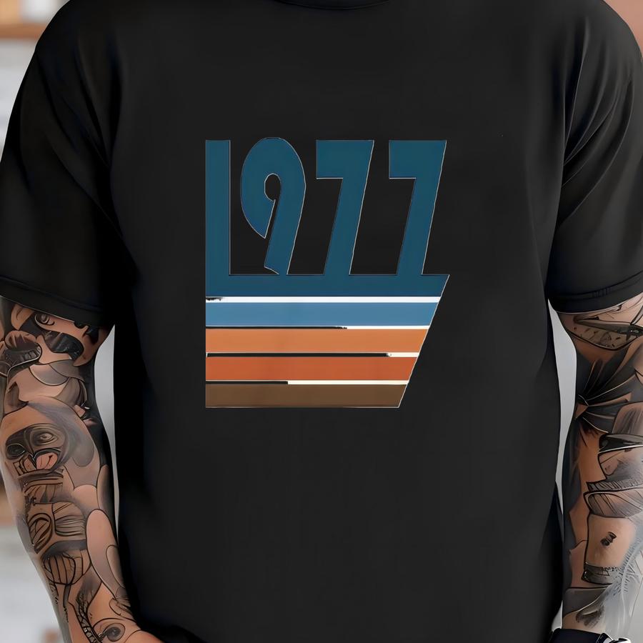 1977 Unisex Hoodie, Womens 1977 Sweatshirt, Mens 1977 Hoodie, 1977 Gift, Birthday Sweatshirt T-shirt