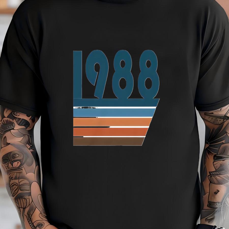 1988 Unisex Hoodie, Womens 1988 Sweatshirt, Mens 1988 Hoodie, 1988 Gift, Birthday Sweatshirt T-shirt