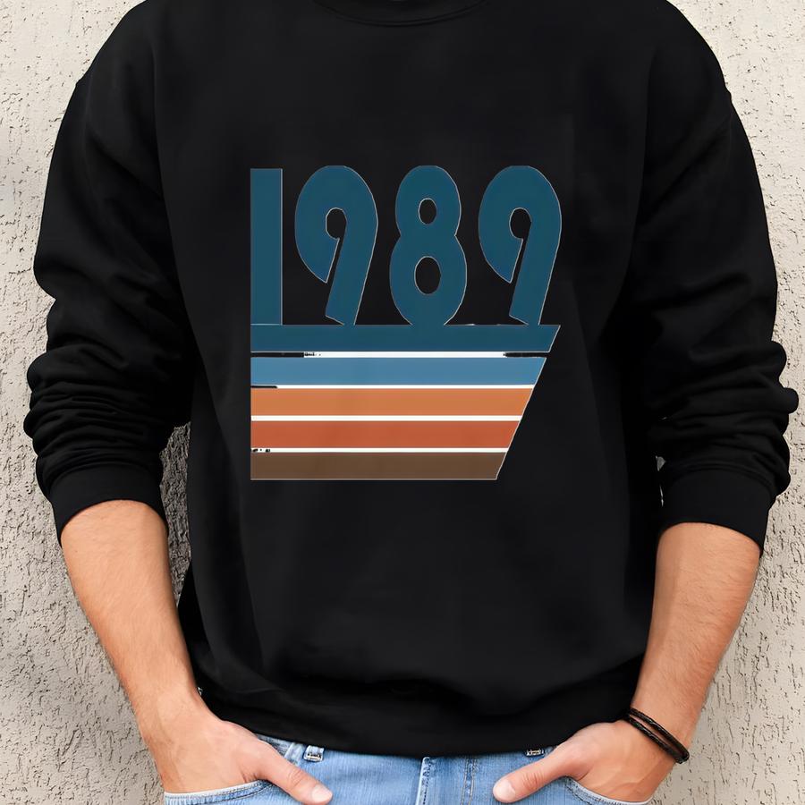 1989 Unisex Hoodie, Womens 1989 Sweatshirt, Mens 1989 Hoodie, 1989 Gift, Birthday Sweatshirt Sweatshirt