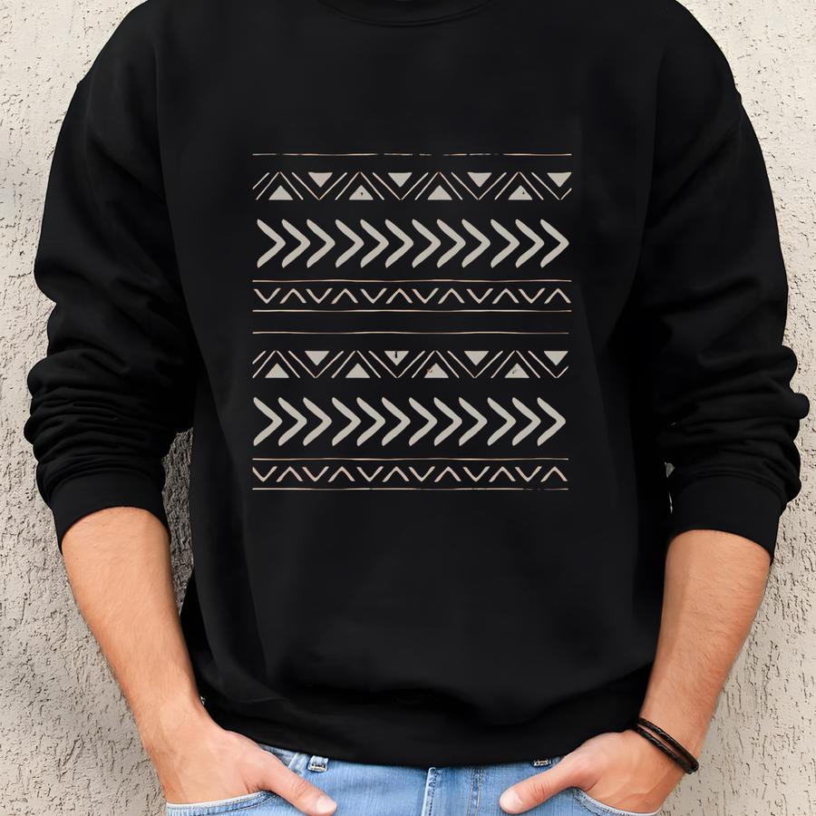 Tribal Stripes Tee: Boho Bella + Canvas Unisex Shirt Sweatshirt