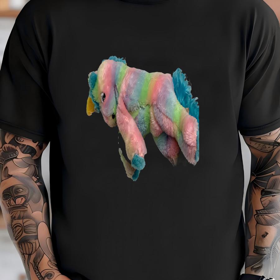 Superior Toy Novelty Plush Unicorn Vintage Multicolor Rainbow 12 In Tall Stuffed T-shirt