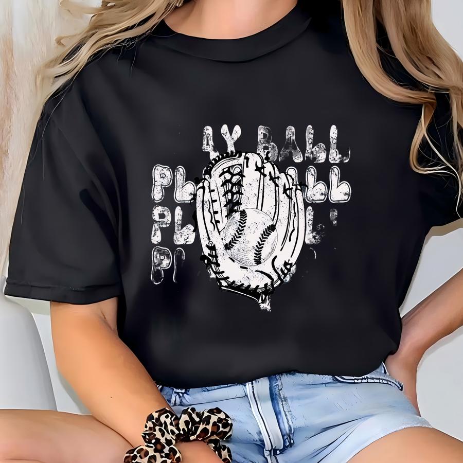 Play Ball Baseball Shirt, Baseball Mom Shirt, Baseball Mom Shirt, Baseball Mama Shirt, Baseball Game Day, Retro Baseball T-shirt