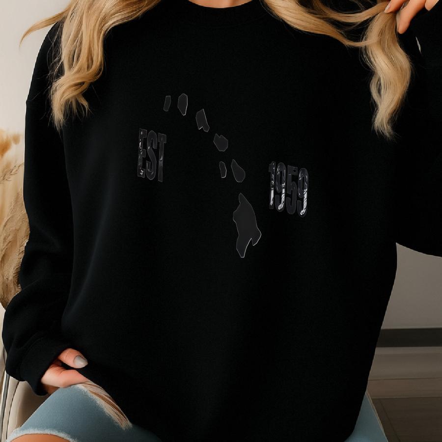 Hawaii Sweatshirt Hawaiian Sweater, Hawaii Shirt Aesthetic Sweatshirt Vintage Aloha Crewneck Hawaii Souvenir Retro Hawaii Aloha Sweatshirt Sweatshirt