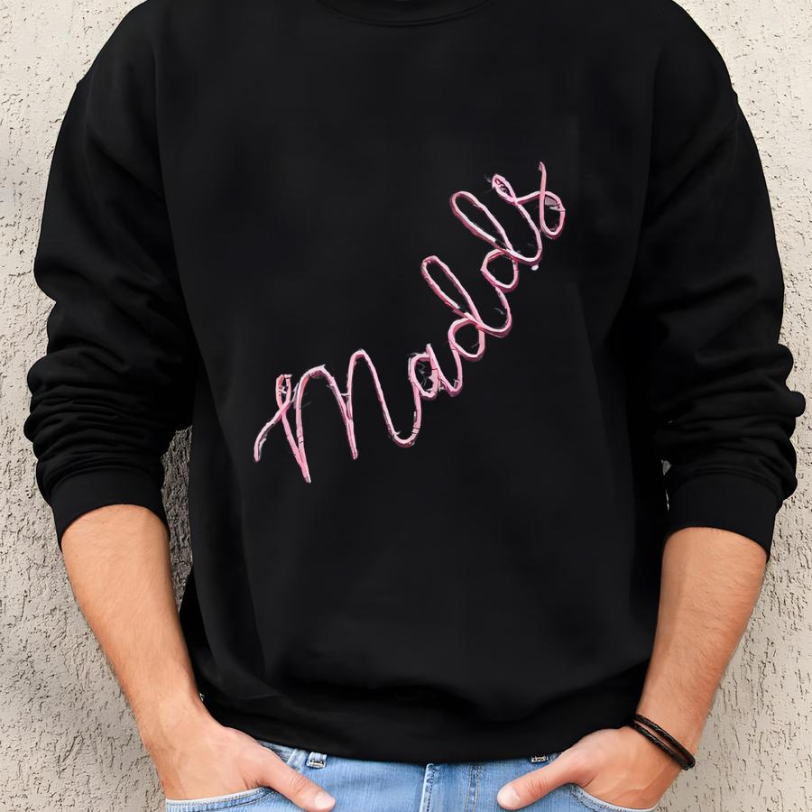Neck Sweatshirt, Personalized Crew Neck Pullover, Dance Team Sweatshirt, Collar Monogram Sweatshirt, Matching Sweatshirt Sweatshirt