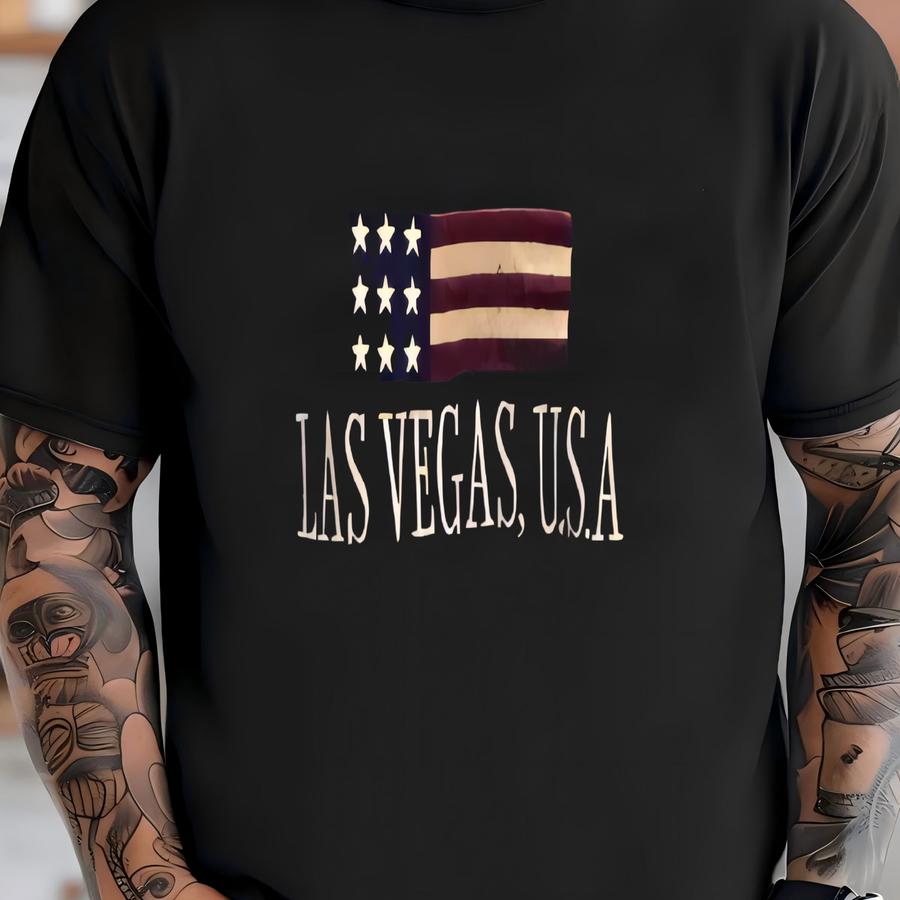 Rare!! Vintage Las Vegas Usa Spellout Y Pullover Jumper Sweatshirt T-shirt