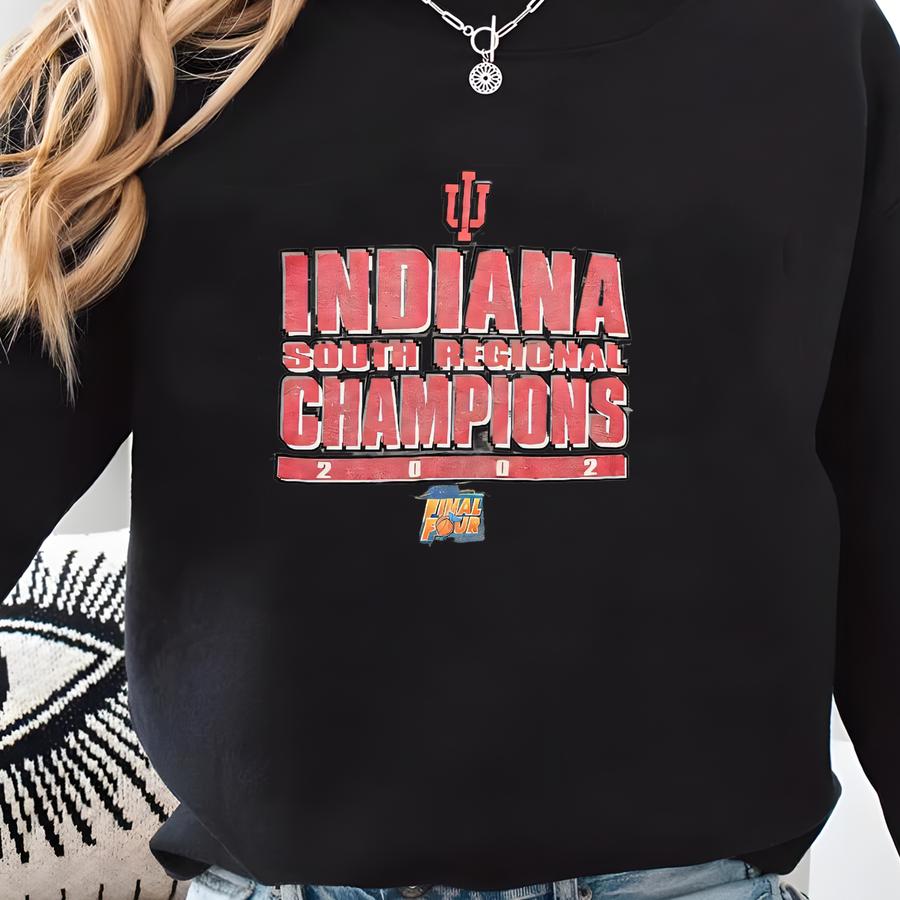 Vintage 2002 A Hoosiers Long Sve T Shirt Final Four Atlanta Xl Basketball Iu Sweatshirt