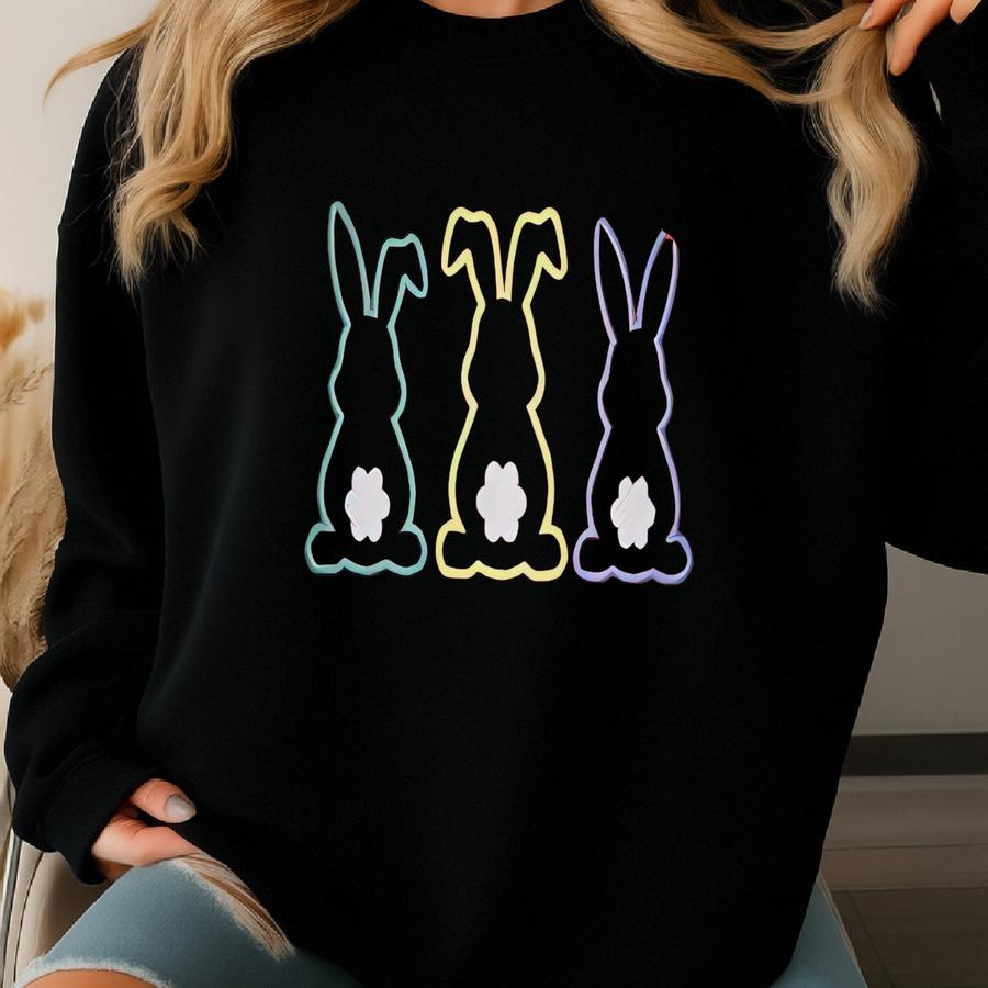 Easter Bunny Tee. Easter T-shirt. Bunny Shirt. Easter Shirt. Women's Easter Shirt Sweatshirt