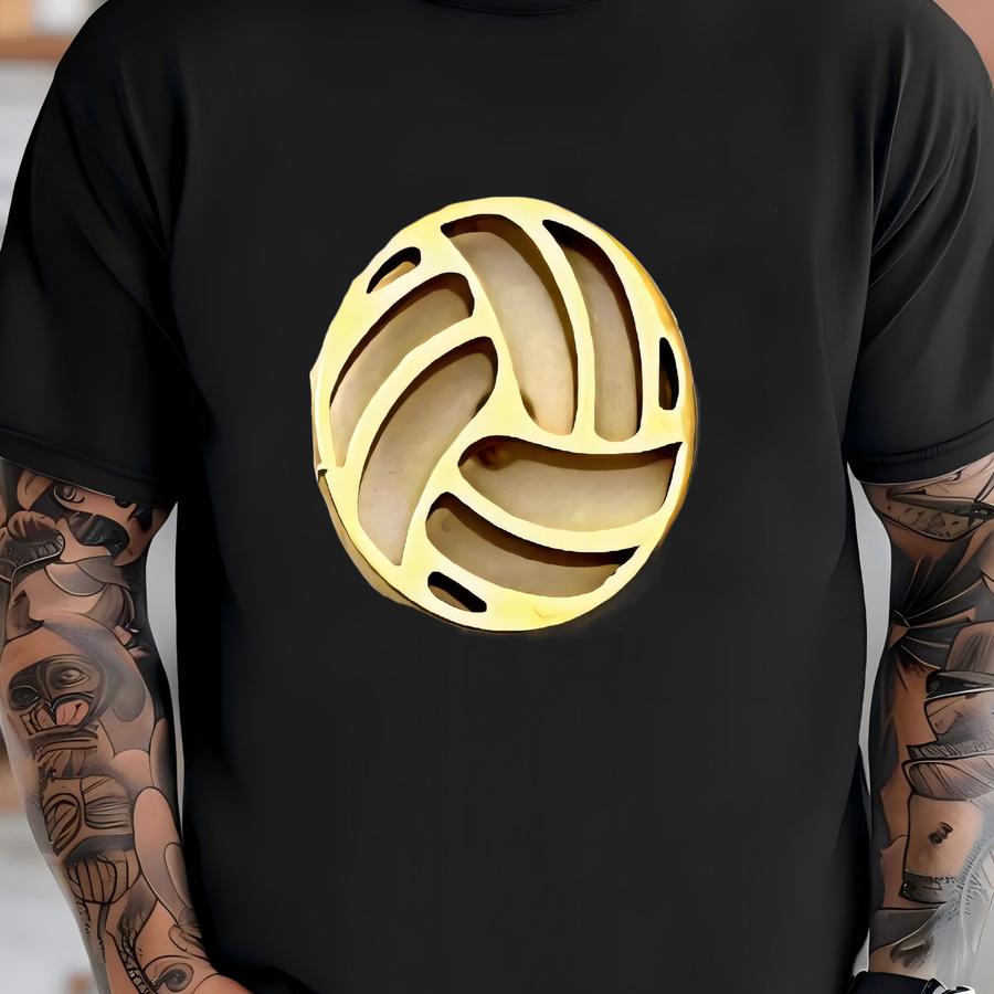 Volleyball Gold Stud Earrings, Volleyball Gift, Volleyball Gift, Volleyball Team Gift, Gold Stud Earrings, Hypoallergenic T-shirt