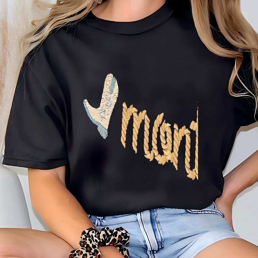 Rodeo Jon Jon, Baby Boy Rodeo Outfit, Cowboy Boot Monogram T-shirt