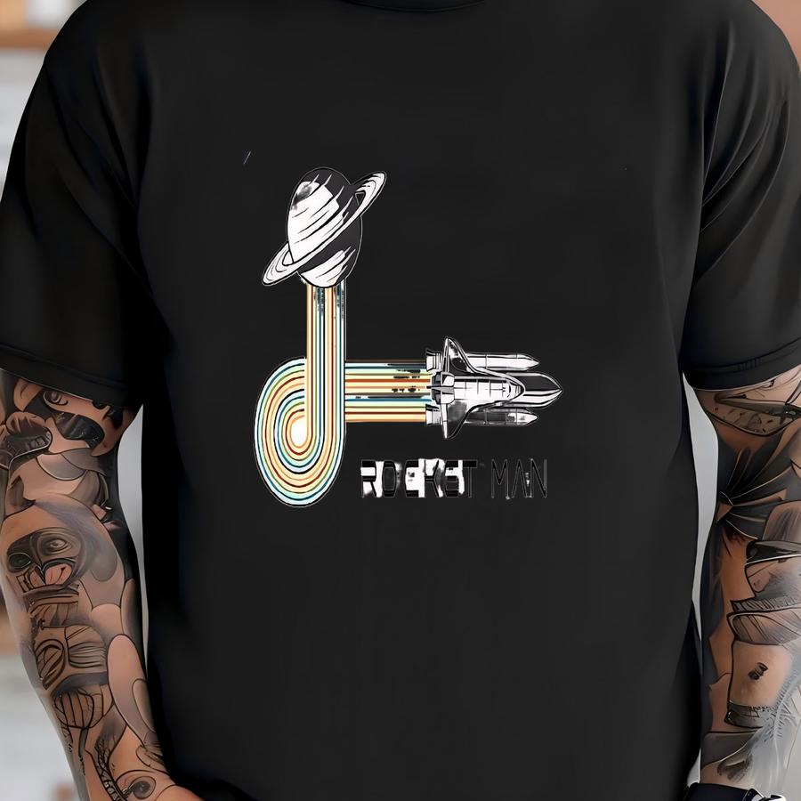 Rocket Man Toddler Shirt - Cute Outer Space Kids Tee - Spaceship Baseball Tee T-shirt