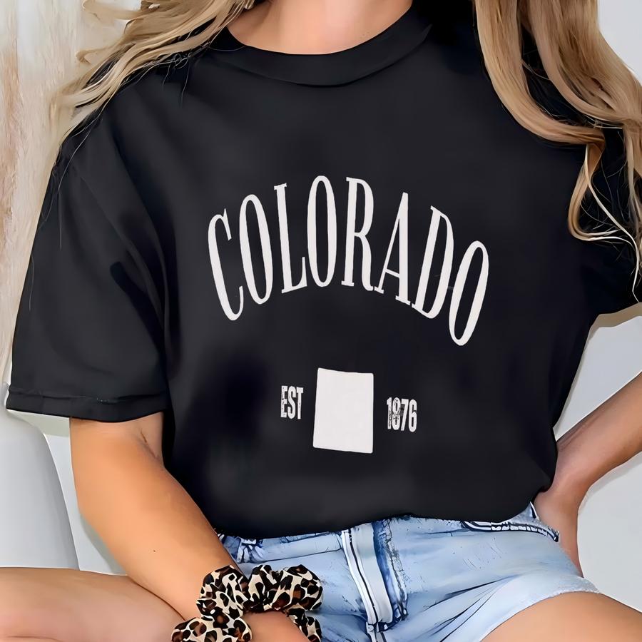 Colorado Shirt, Colorado State T Shirt, Colorado Hoodie, Colorado Lover Shirt, Colorado History Colorado Graphics, Colorado Map T-shirt