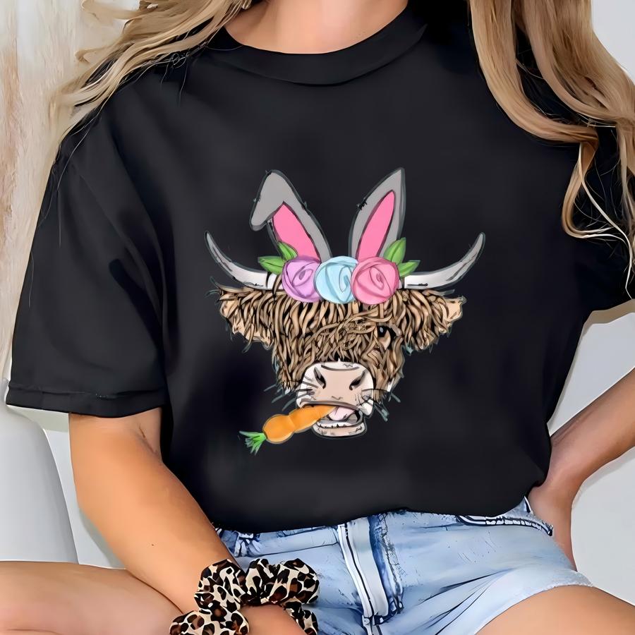 Easter Toddler And Youth Cow Shirt T-shirt
