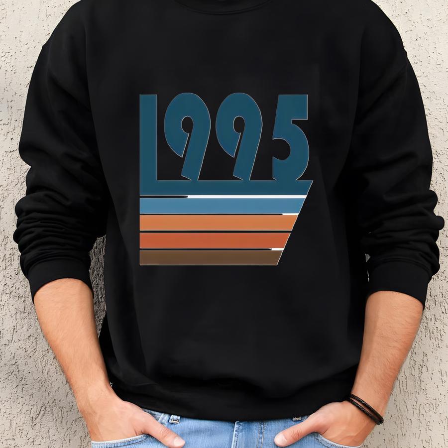 1995 Unisex Hoodie, Womens 1995 Sweatshirt, Mens 1995 Hoodie, 1995 Gift, Birthday Sweatshirt Sweatshirt