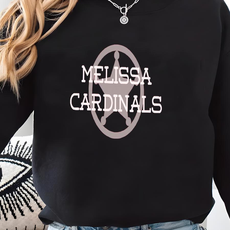Melissa Cardinals Star Shirt, Melissa Shirt, Melissa High School Shirt, Teacher Shirt, Cardinals Shirt, Teacher Gift Sweatshirt