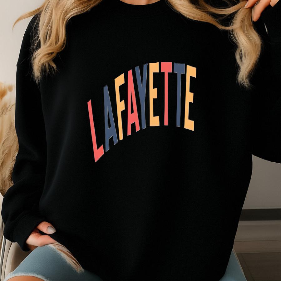 Lafayette T-shirt: Vintage Style State Pride Tee Sweatshirt