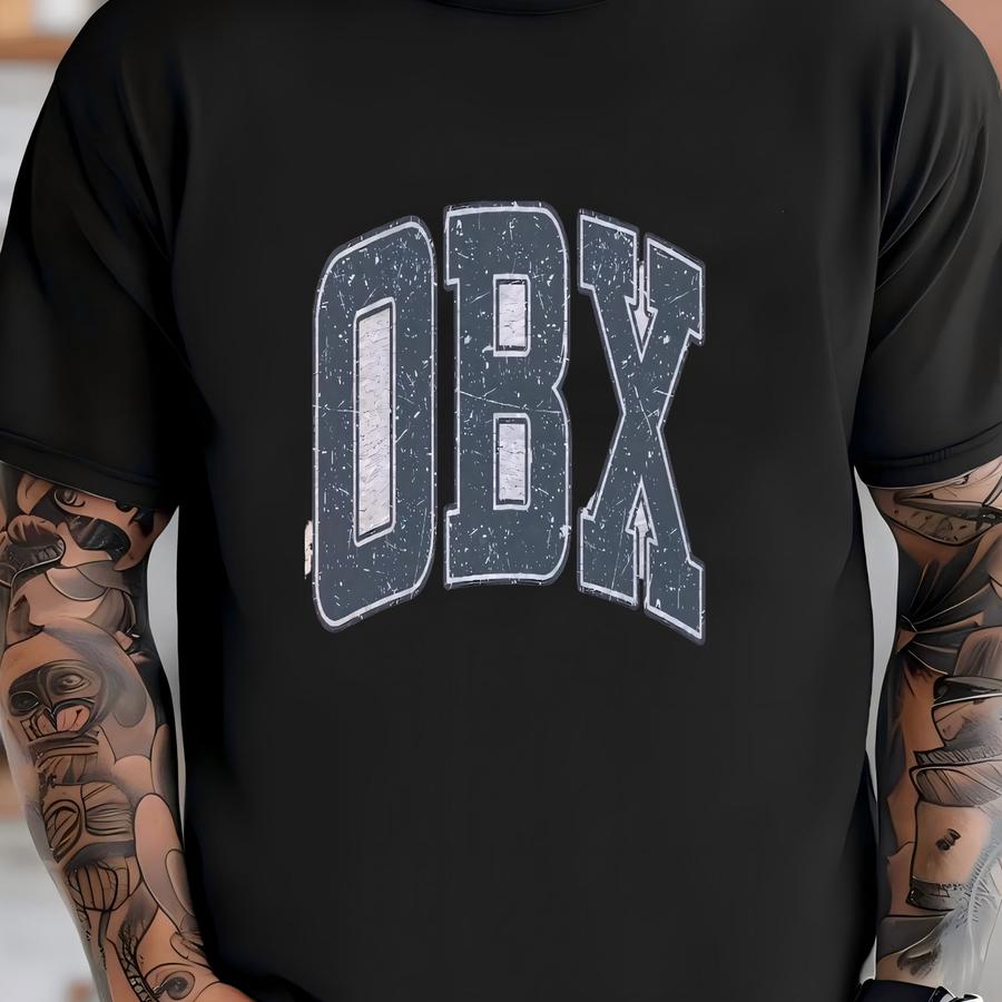 Obx Sweatshirt North Carolina Crewneck White Lettering Faded Vintage Aesthetic Obx Oversized Beachy Sweatshirt T-shirt