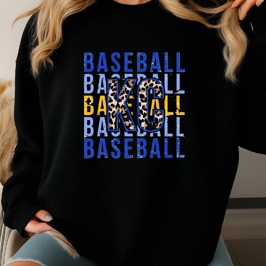 Kansas City Baseball Sweatshirt For Women, Kansas City Baseball Crewneck Sweatshirt, Kansas City Shirt, Kc Baseball Shirt, Kansas City Top Sweatshirt