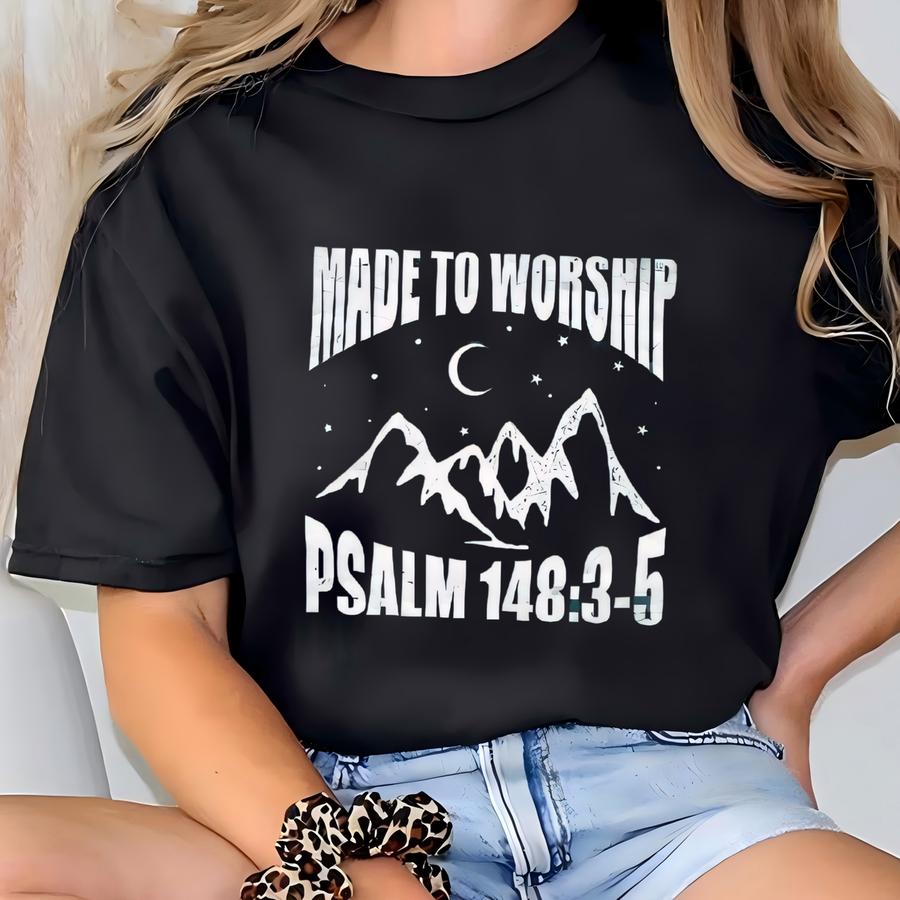 Made To Worship Christian Hoodie: Unisex Tee T-shirt