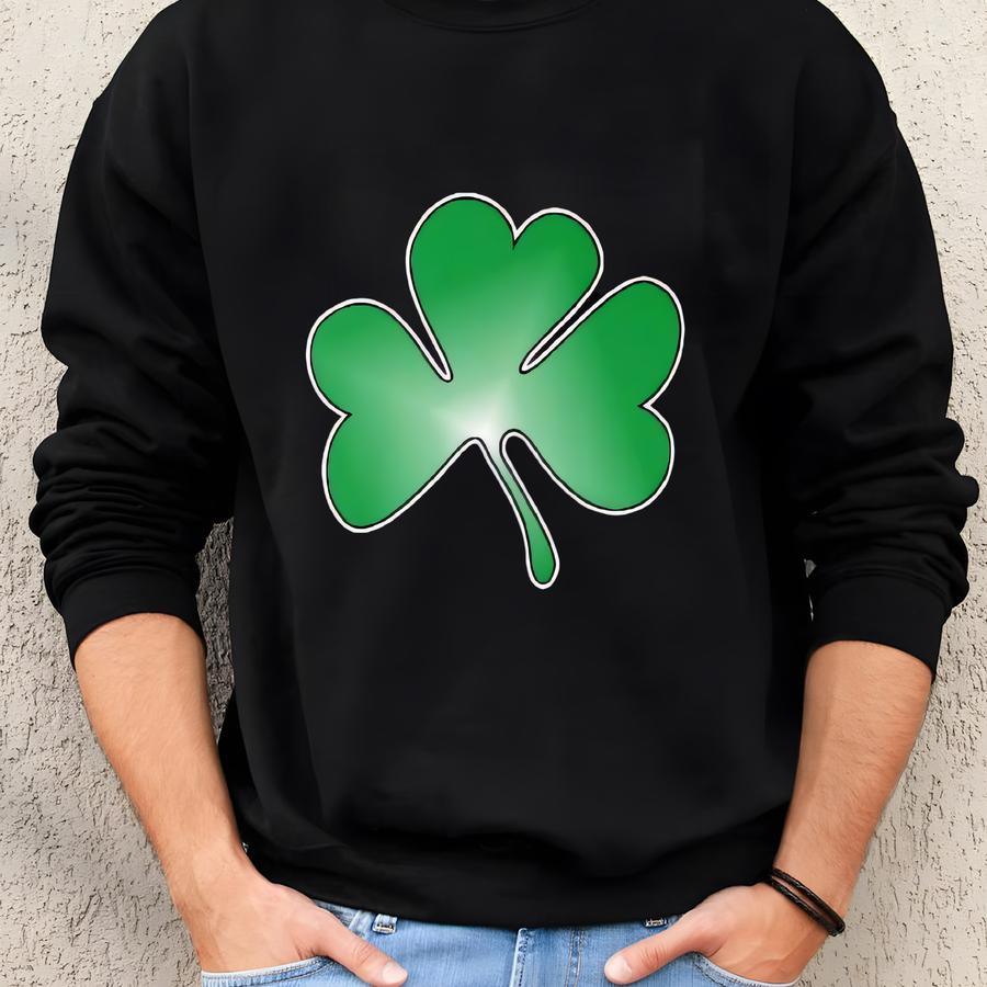 Shamrock Shirt Irish Adult T-shirt Saint Patrick Tshirt St. Patrick's Irish Birthday Gift For Her Gift For Him Made To Order With Love Sweatshirt
