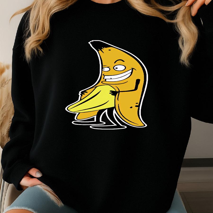 Evil Naughty Banana, Funny Banana Shirt, Adult Humor Shirt, T-shirt, Funny Food Lover Shirt, Sarcastic Shirt Sweatshirt