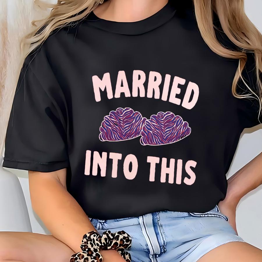 Polish Shirt, Married Into This Buffalo Football, Buffalo Polish Wedding Gift, Bride Groom Tee, Pierogi Hoodie, Wife Husband Shirt T-shirt