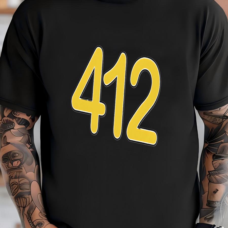 412 Shirt - Unisex - Pittsburgh Shirt - Burgh Shirt - 412 Tshirt T-shirt