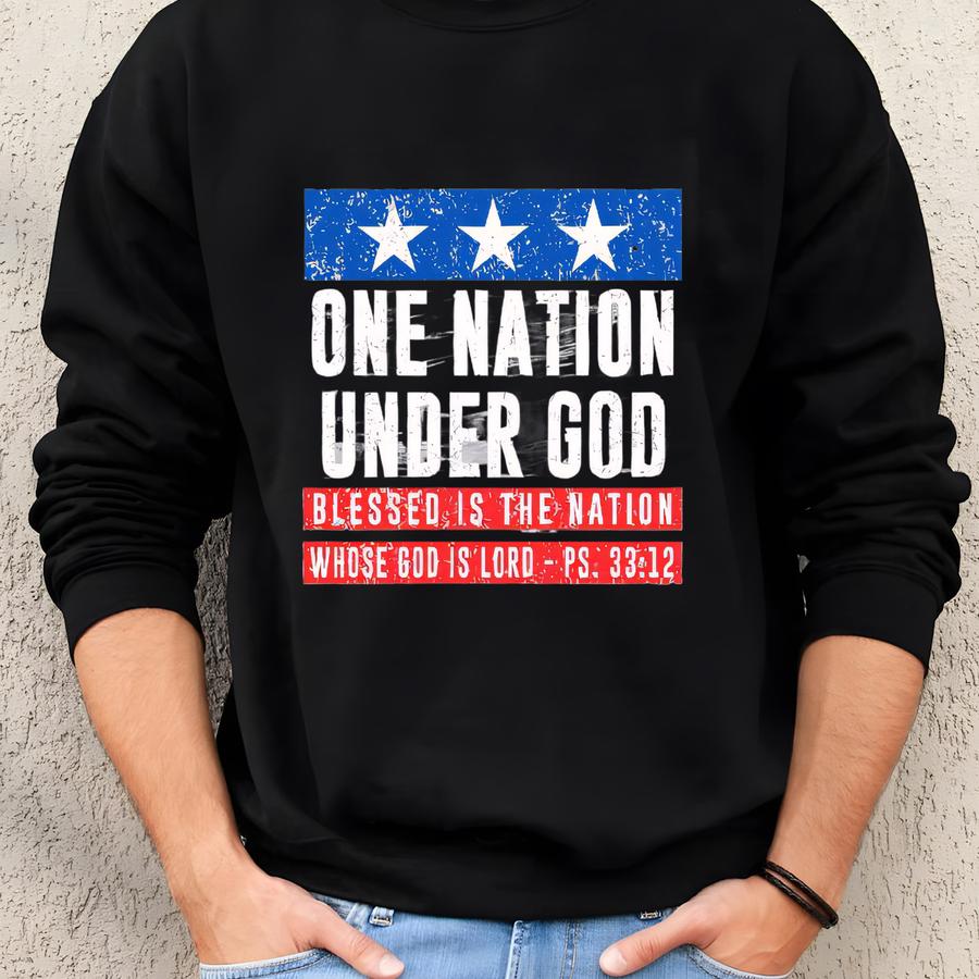 One Nation Under God Shirt Unisex Adult Sweatshirt