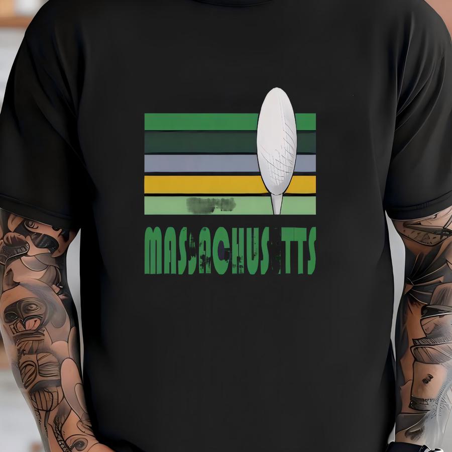 Golf Massachusetts Hoodie - Retro Golf Unisex Massachusetts Shirt T-shirt