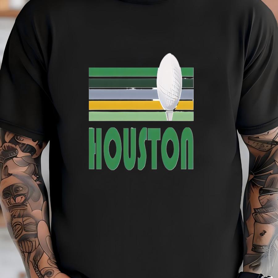 Golf Houston, Texas Sweatshirt - Unisex Retro Golf Crewneck Houston Sweatshirt T-shirt