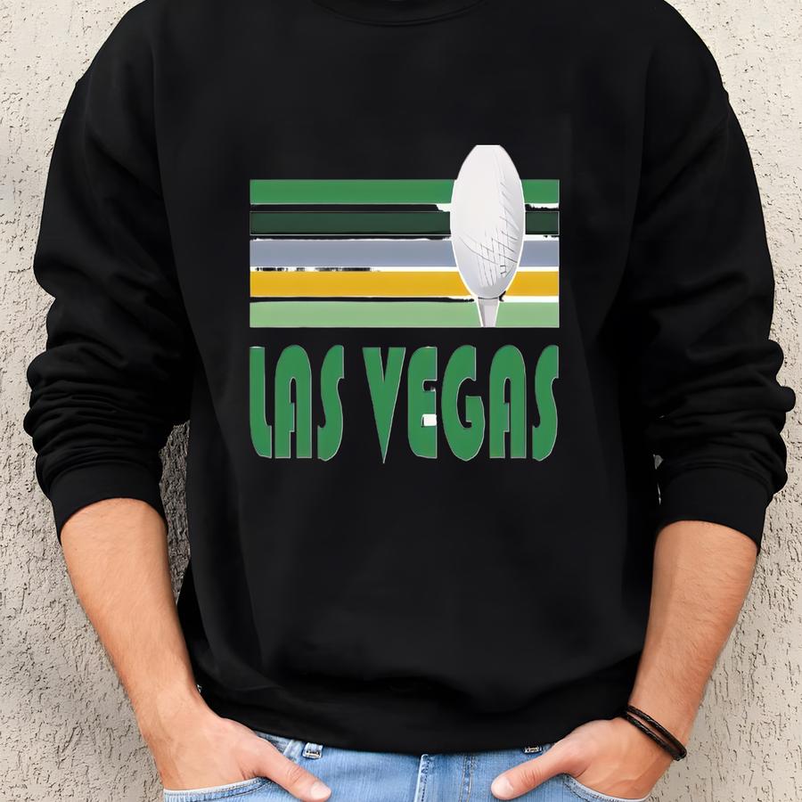 Golf Las Vegas, Nevada Sweatshirt - Unisex Retro Golf Crewneck Las Vegas Sweatshirt Sweatshirt
