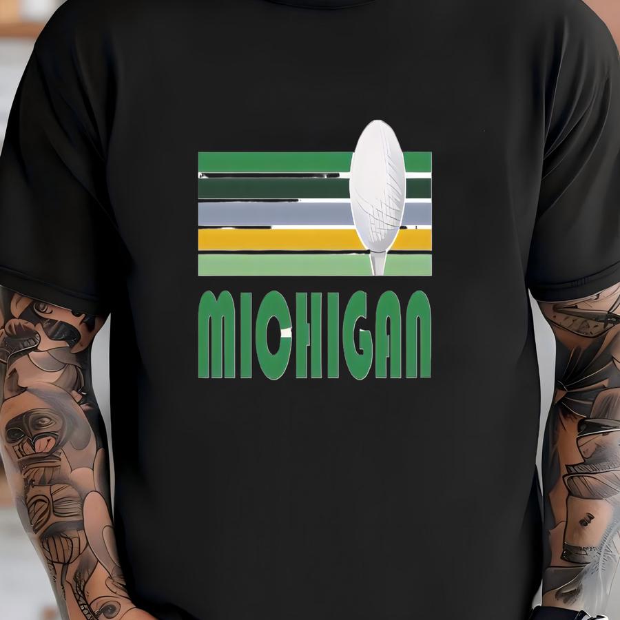 Golf Michigan Sweatshirt - Unisex Retro Golf Michigan Crewneck Sweatshirt T-shirt