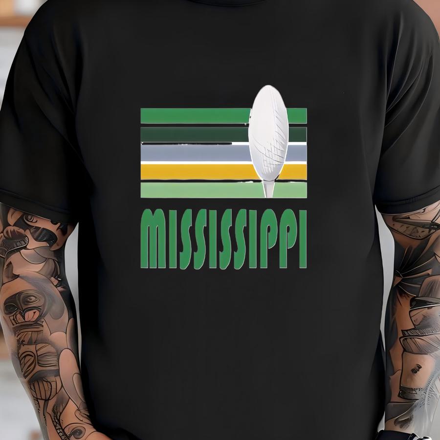 Golf Mississippi Sweatshirt - Unisex Retro Golf Mississippi Crewneck Sweatshirt T-shirt