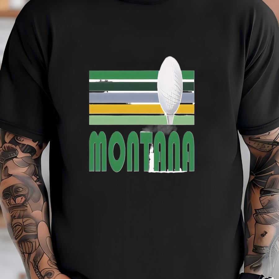 Golf Montana Sweatshirt - Unisex Retro Golf Montana Crewneck Sweatshirt T-shirt