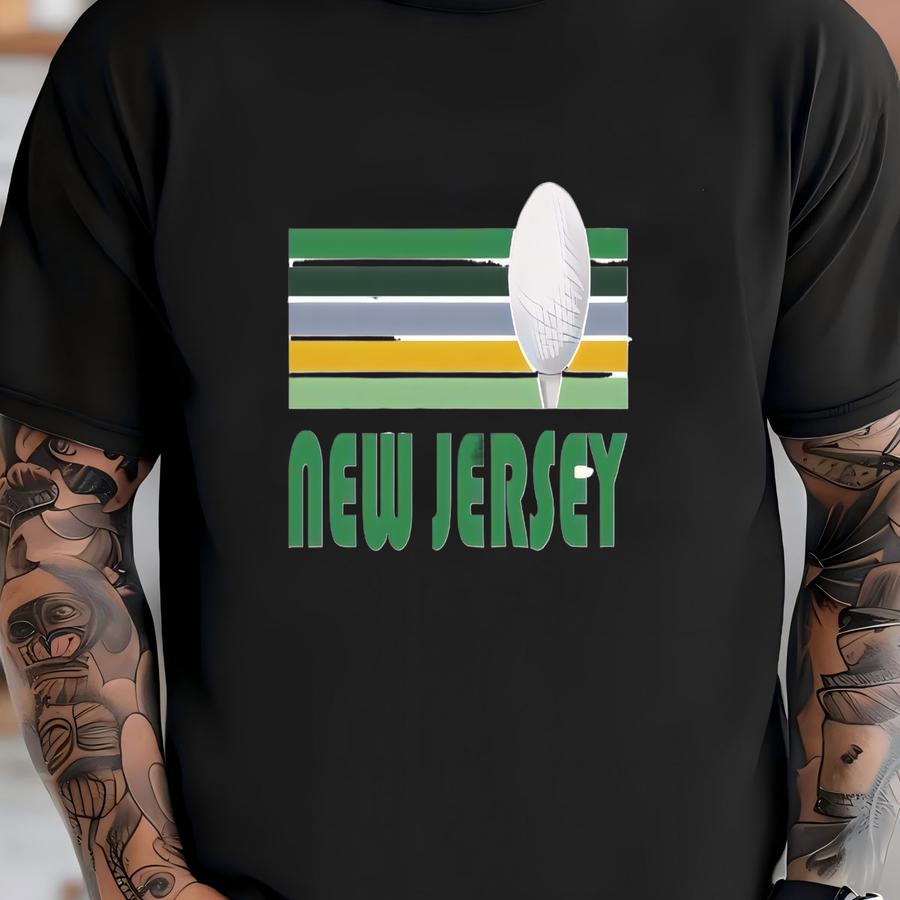 Golf New Jersey Sweatshirt - Unisex Retro Golf New Jersey Crewneck Sweatshirt T-shirt