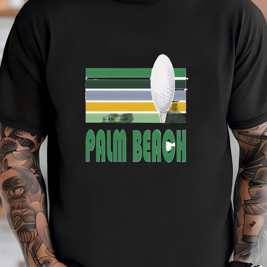 Golf Palm Beach, Florida Sweatshirt - Unisex Retro Golf Crewneck Palm Beach Sweatshirt T-shirt
