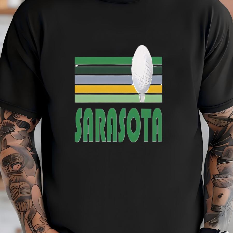 Golf Sarasota, Florida Sweatshirt - Unisex Retro Golf Crewneck Sarasota Sweatshirt T-shirt