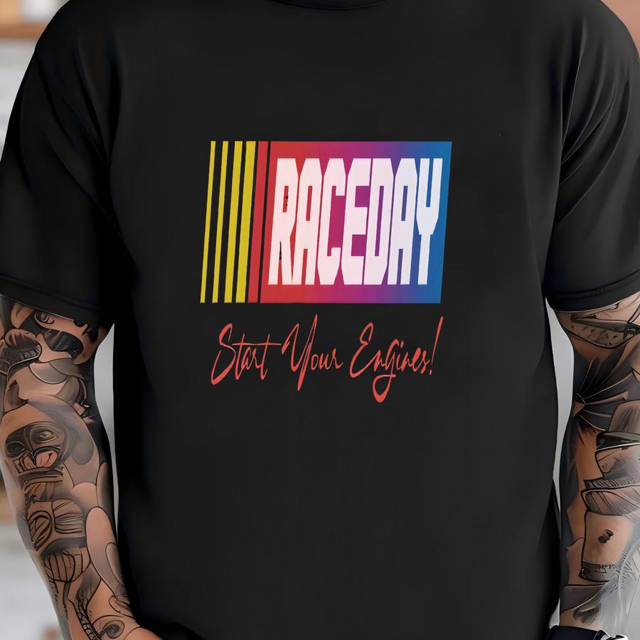 Nascar Raceday Start Your Engines! Hoodie, Raceday Retro Nascar Hoodie, Vintage Nascar Logo Racing, Vintage 1970s Nascar Hoodie, Unisex T-shirt