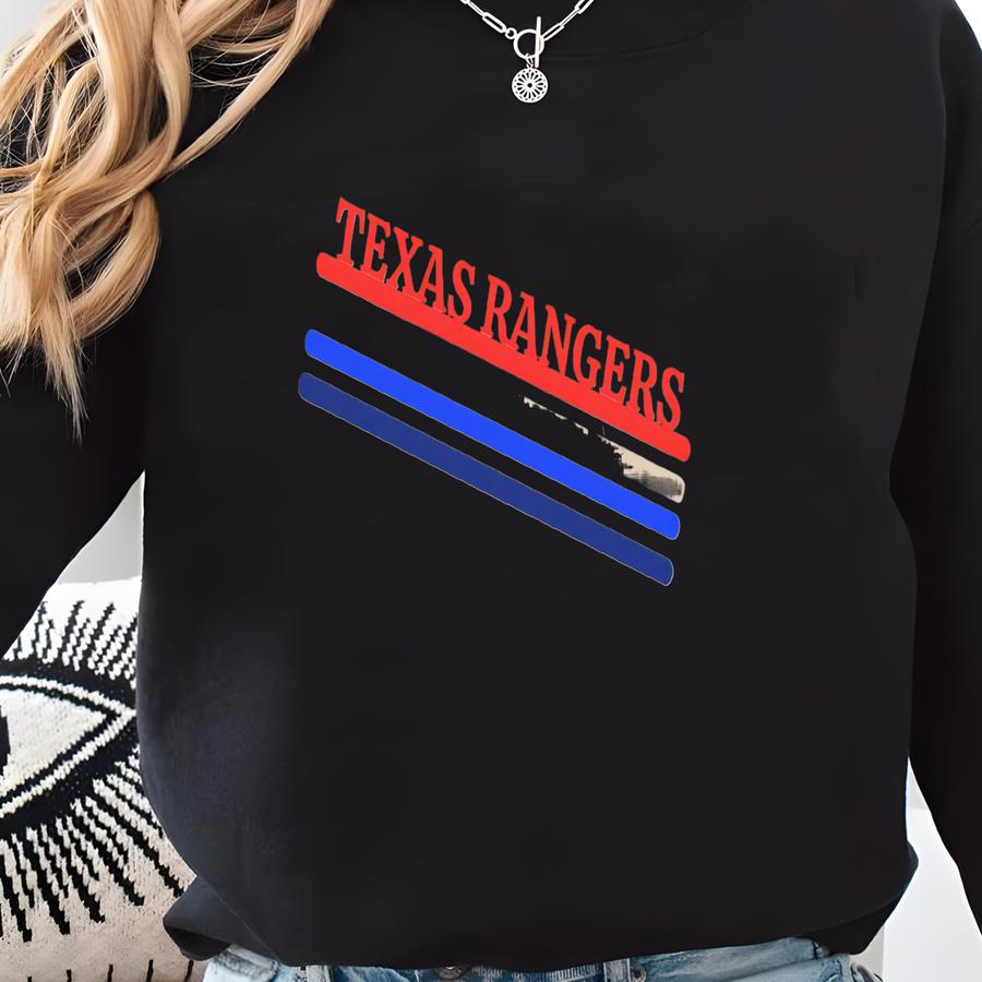 Rangers Baseball Shirt, Retro Style Texas Baseball Shirt, Rangers Shirt, Fans, Baseball Shirt, Rangers Baseball Fan Gift Sweatshirt