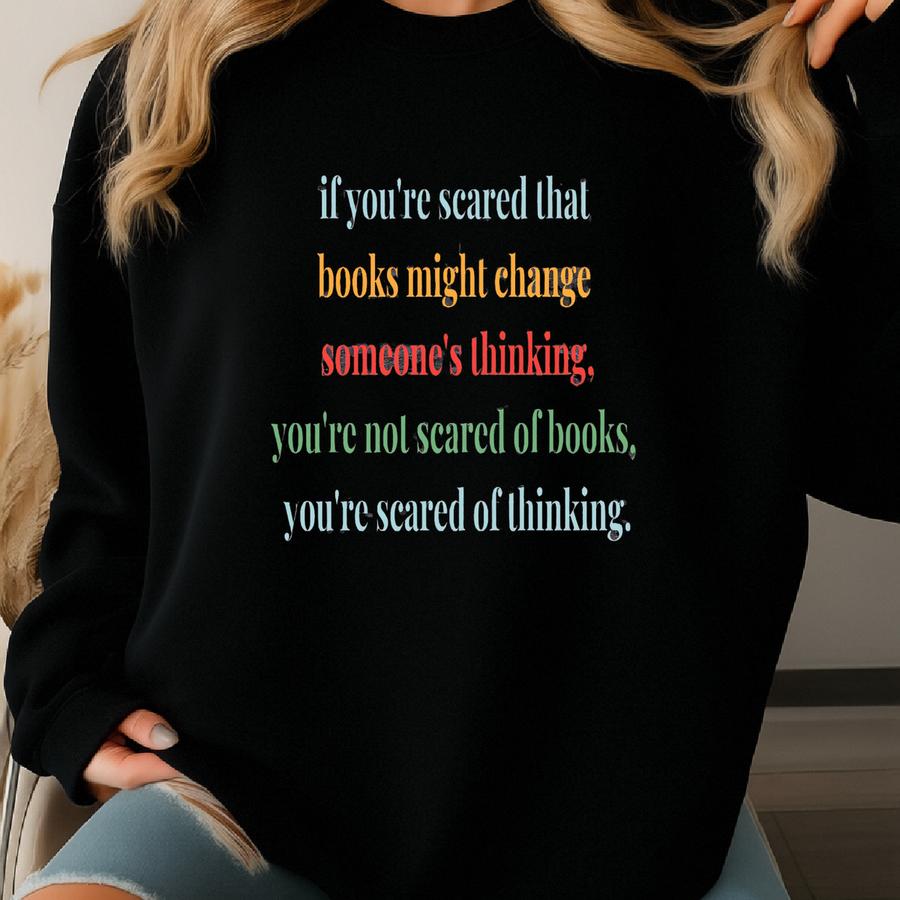 I'm With The Banned Shirt Read Banned Books Free Thinkers Book Lovers Ban Bigots Not Books Anti Censorship Social Justice Shirt Booktrovert Sweatshirt