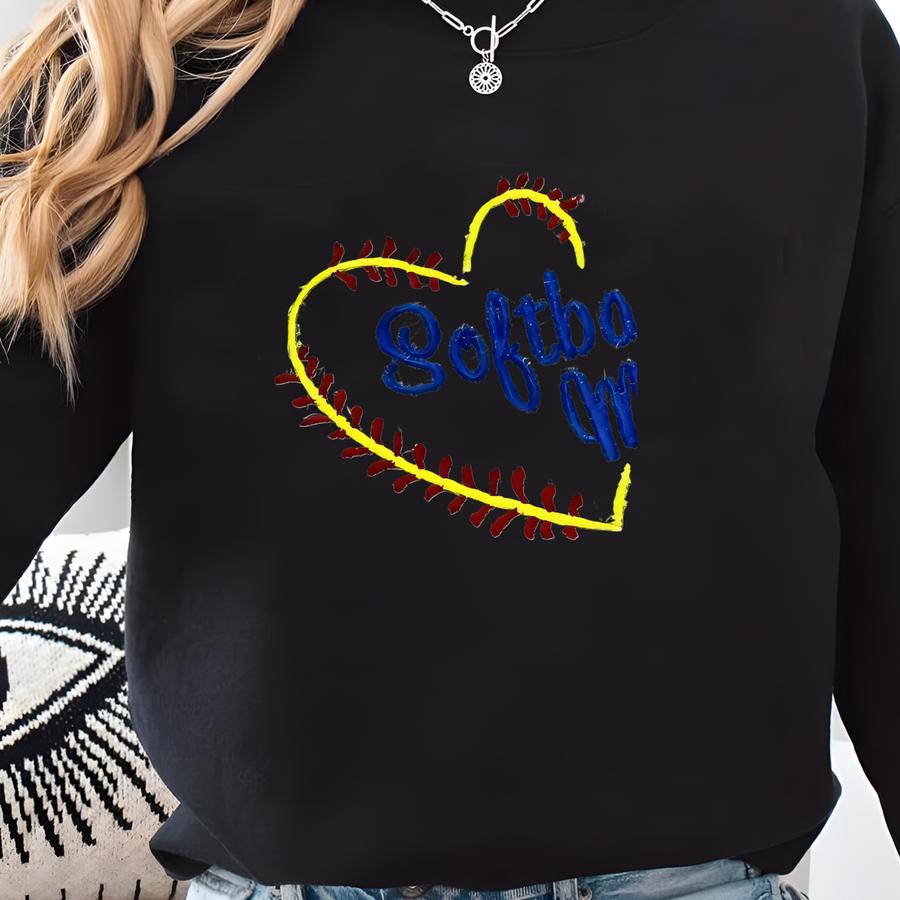 Softball Mom Quarter Zip Sweatshirt: Custom Name Number Sweatshirt