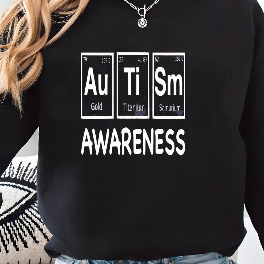 Autism Awareness Shirt, Autism Shirt, Autism Periodic Table Shirt, Neurodiversity Shirt, Neurodivergent Shirt, Adhd Shirt, Inclusion Shirt Sweatshirt